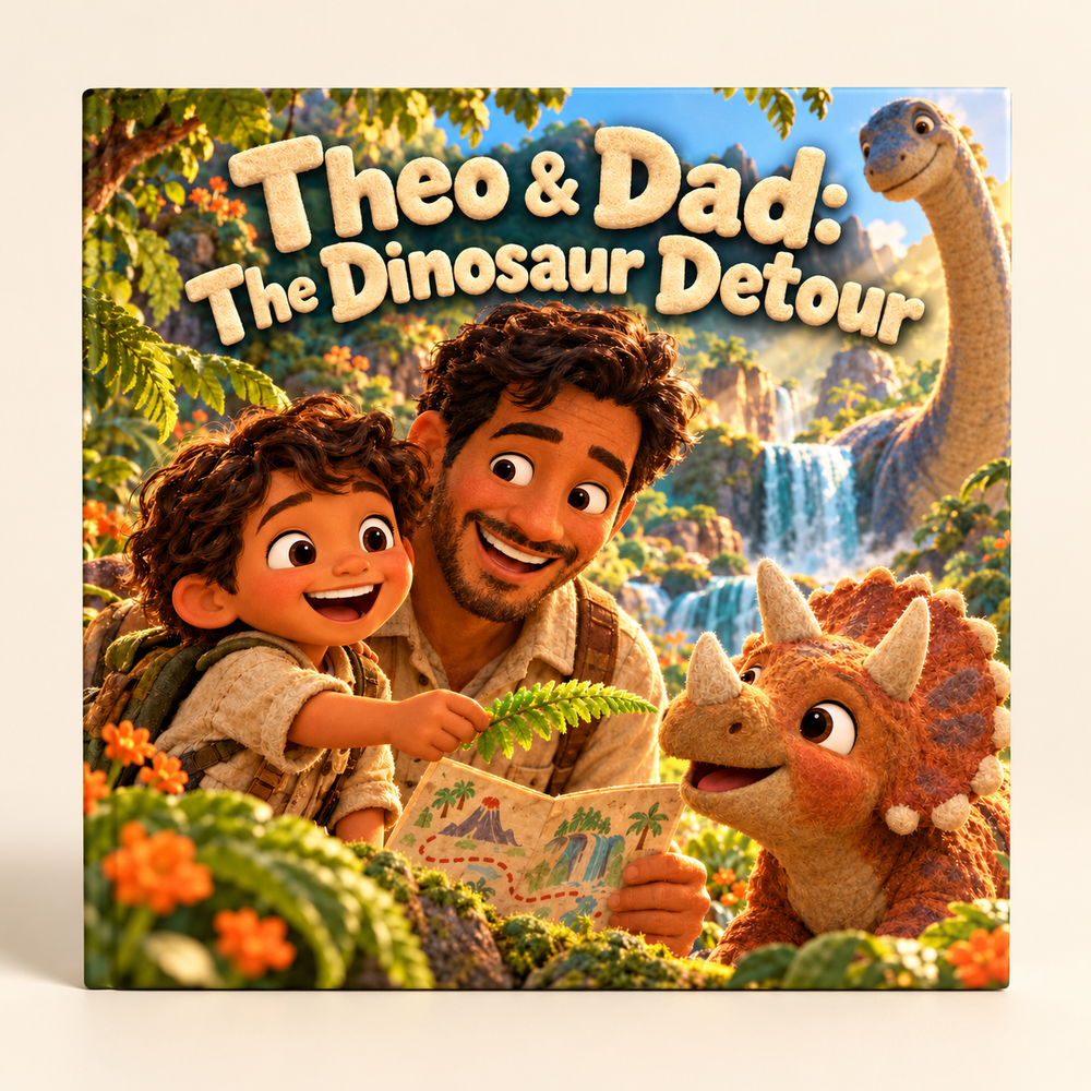 Theo & Dad: The Dinosaur Detour — front cover
