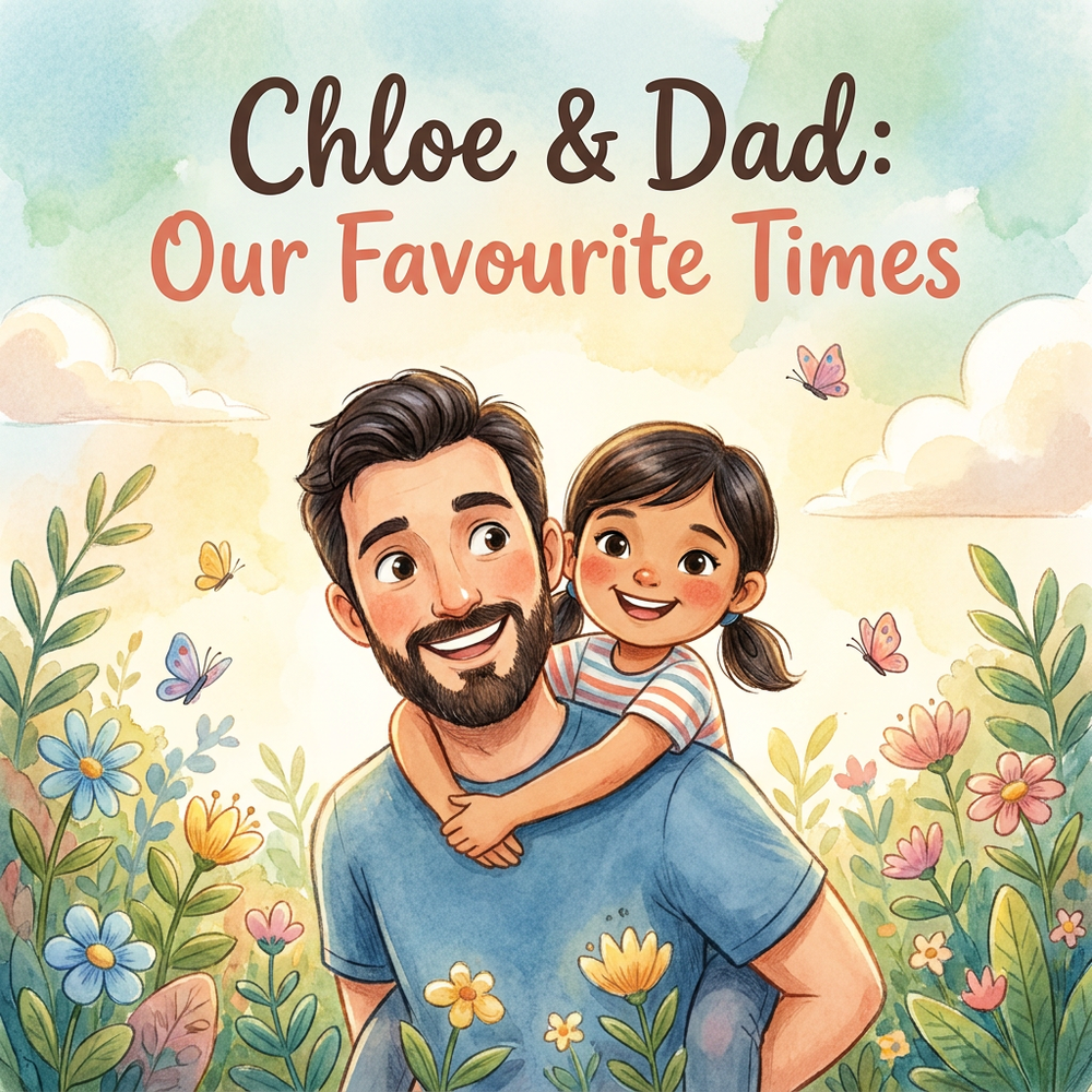 Personalized children's book — Personalized Father's Day Book for Dad, Custom Daddy & Child Keepsake Story — cover