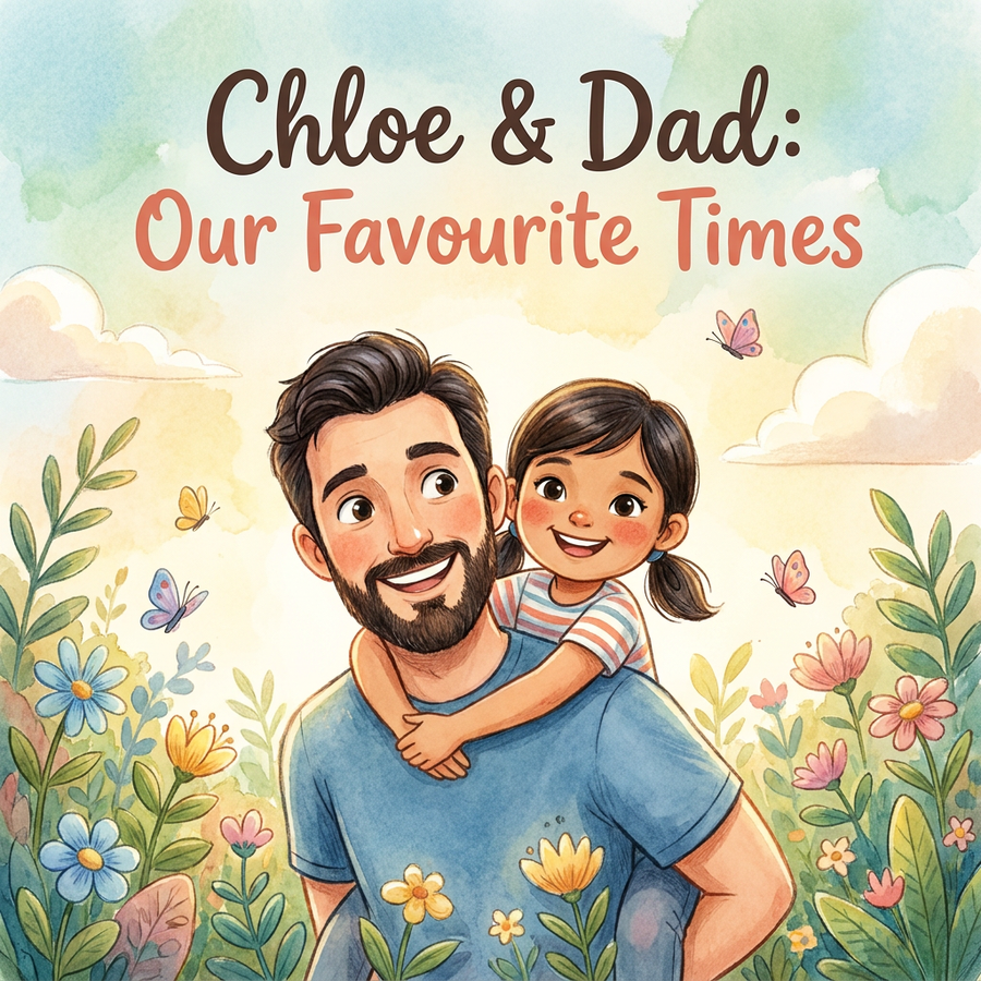 Personalized children's book — Personalized Father's Day Book for Dad, Custom Daddy & Child Keepsake Story — cover