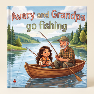 Avery and Grandpa go fishing