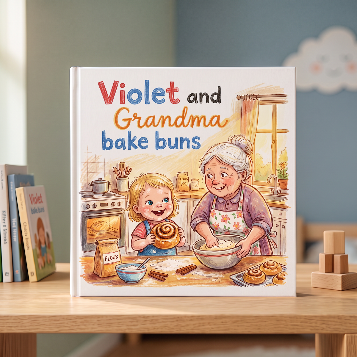 Image of “Violet and Grandma Bake Buns”
