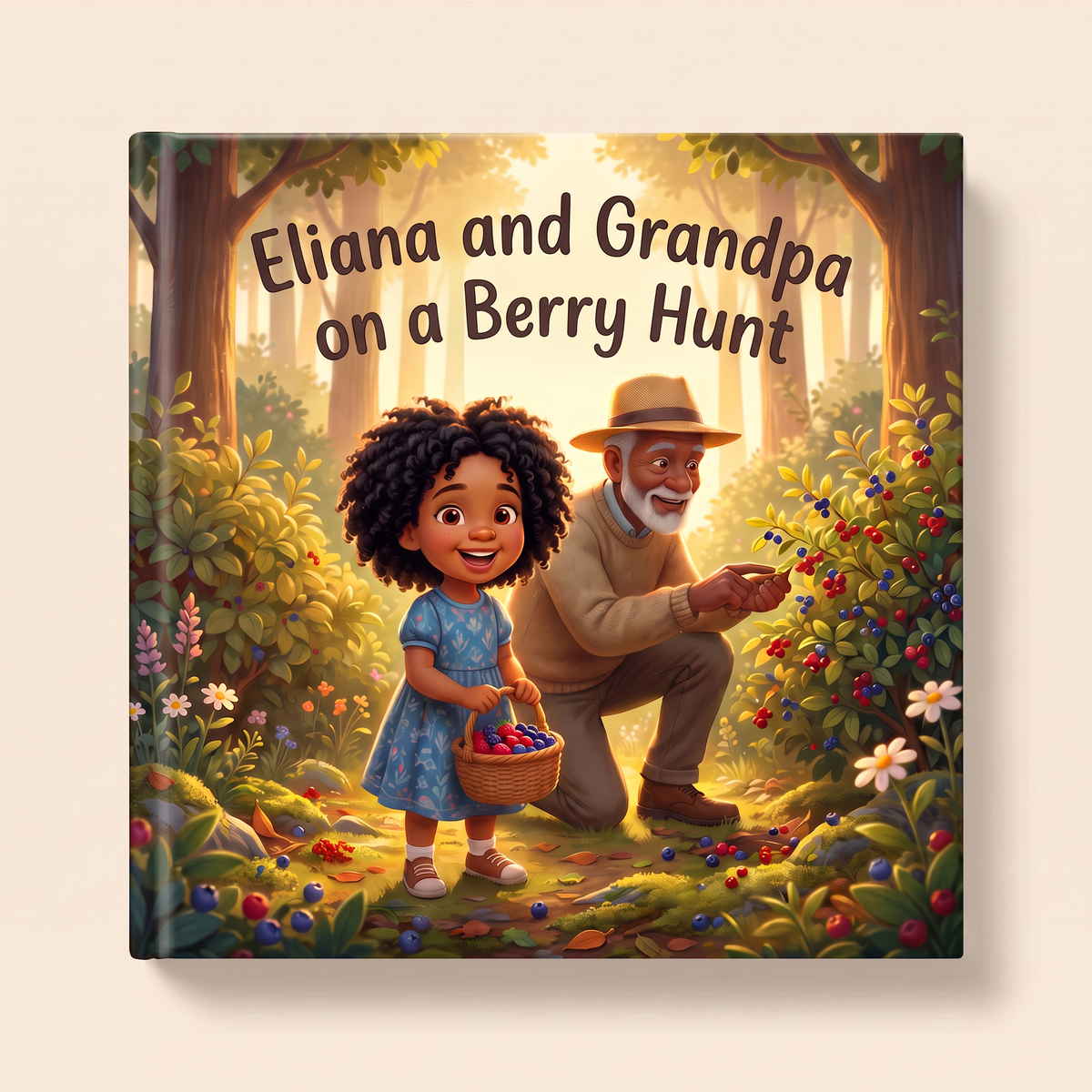Image of “Eliana and Grandpa on a Berry Hunt”