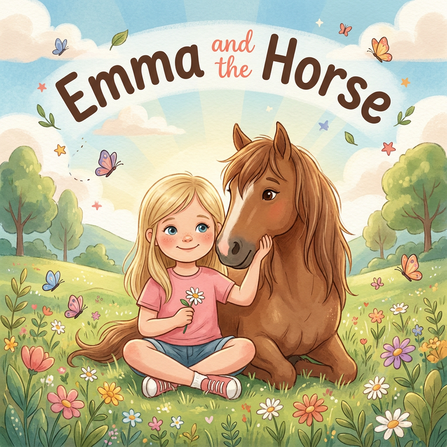 Personalized children's book — Personalized Horse Adventure Story Book, Custom Name Keepsake for Kids, Unique Childhood Gift — cover