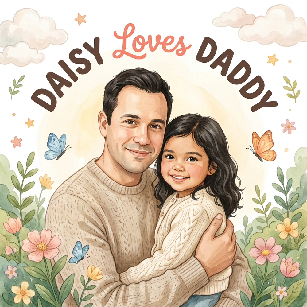 Personalized children's book — Custom Father's Day Book for Dad, Personalized Daddy & Me Story — cover