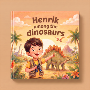 Henrik among the dinosaurs