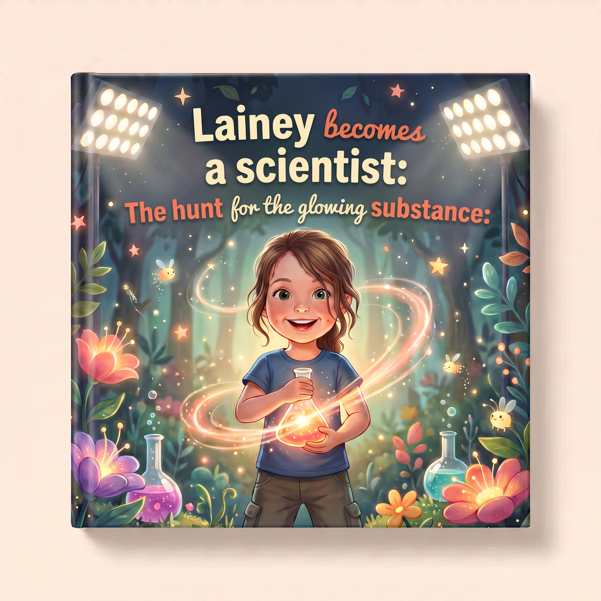 Image of “Lainey becomes a scientist: The hunt for the glowing substance:”