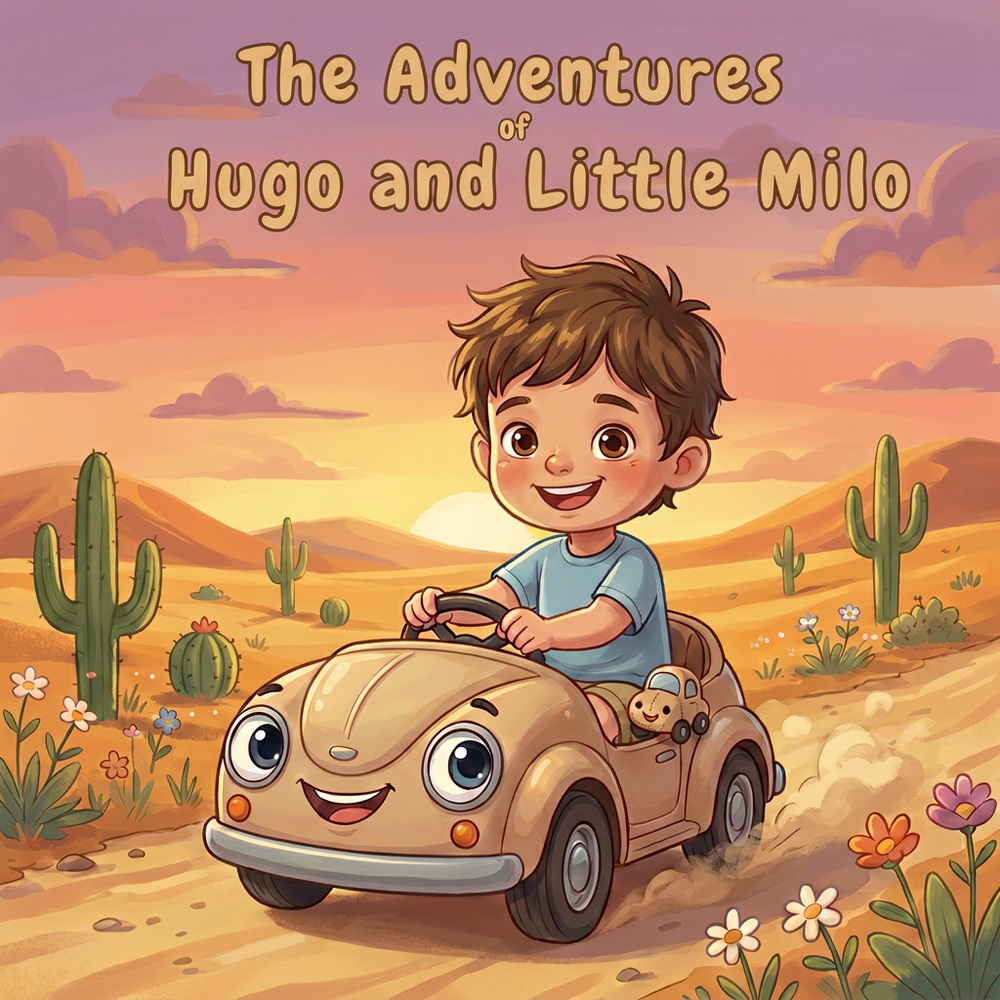 Personalized children's book — Personalized Hugo & Milo Bedtime Story, Custom Name Keepsake Book, Baby Gift — cover