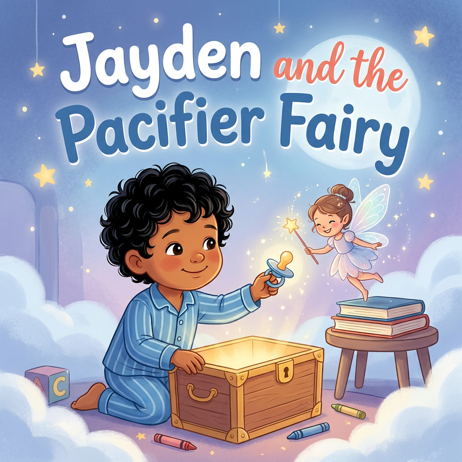 Personalized children's book — Personalized Pacifier Fairy Book, Custom Name Toddler Story, Goodbye Dummy Gift, Keepsake — cover