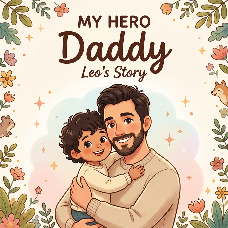 Personalized children's book — Personalized First Father's Day Storybook, Custom Dad & Baby Keepsake — cover
