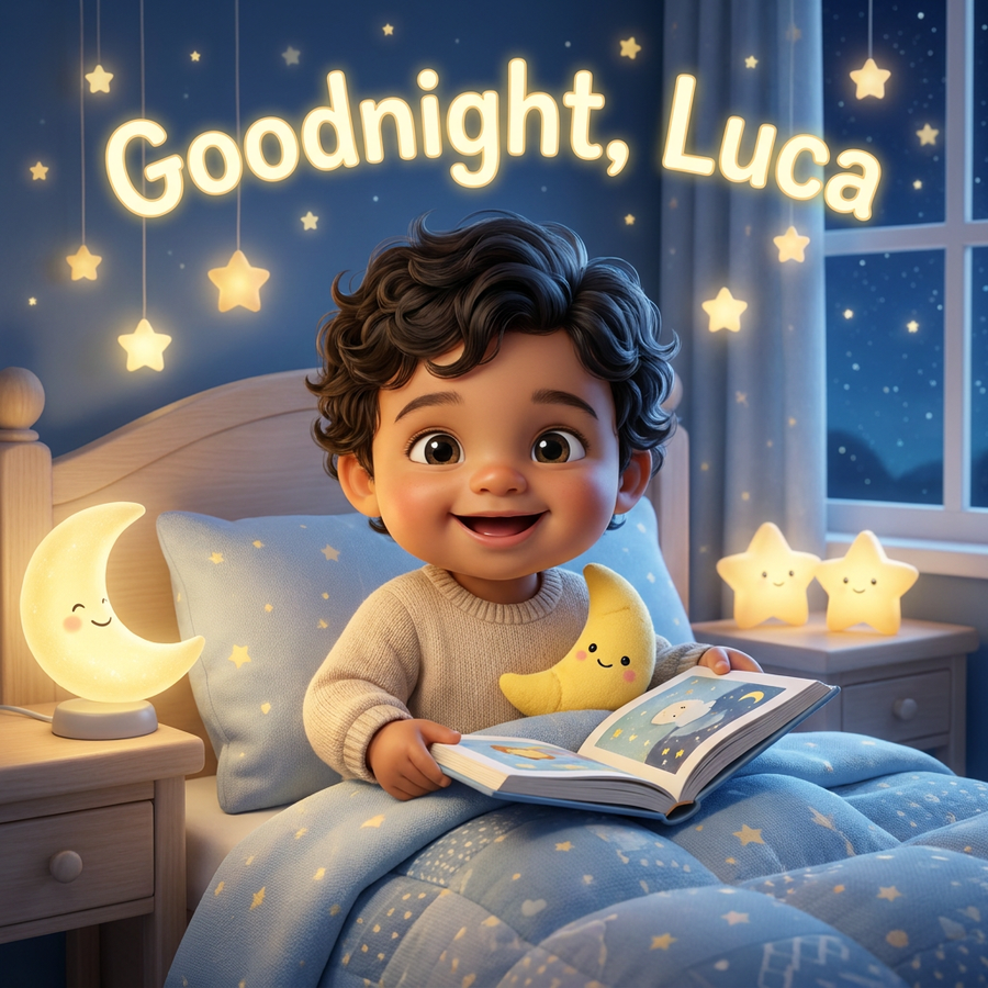 Personalized children's book — Custom Welcome Baby Storybook, Personalized "Goodnight [Name]" Keepsake, Newborn Gift for New Parents — cover