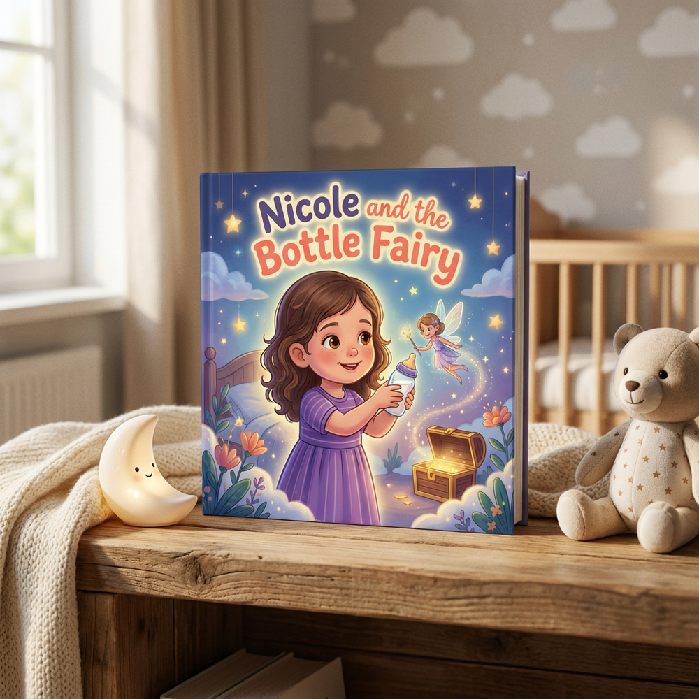 Personalized Fairy Storybook, Custom Name Keepsake, First Birthday Gift — at home