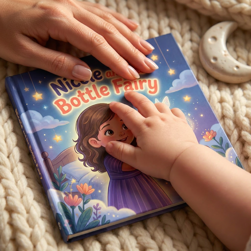 Personalized Fairy Storybook, Custom Name Keepsake, First Birthday Gift — cover detail