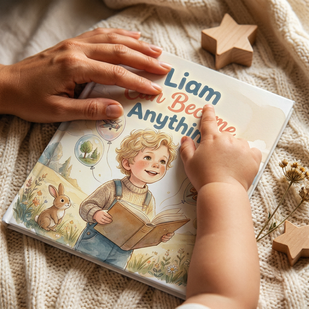 Personalized Dreamscape Adventure Book, Custom Name Story for Kids, Unique Keepsake Gift — cover detail