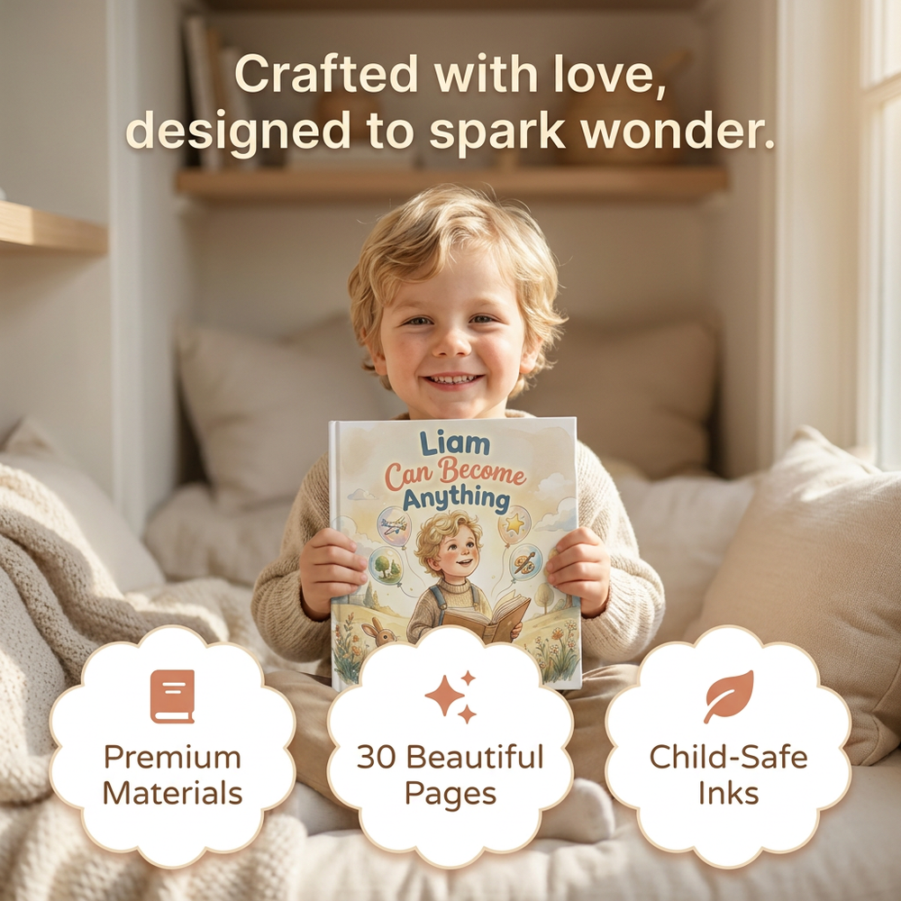 Personalized Dreamscape Adventure Book, Custom Name Story for Kids, Unique Keepsake Gift — cozy reading moment with mom