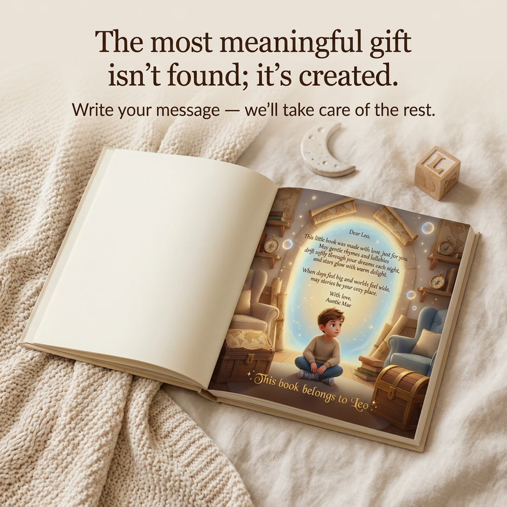 Personalized Treasure Hunt Adventure Book, Custom Name Mystery Story, Child's Keepsake Gift — dedication page