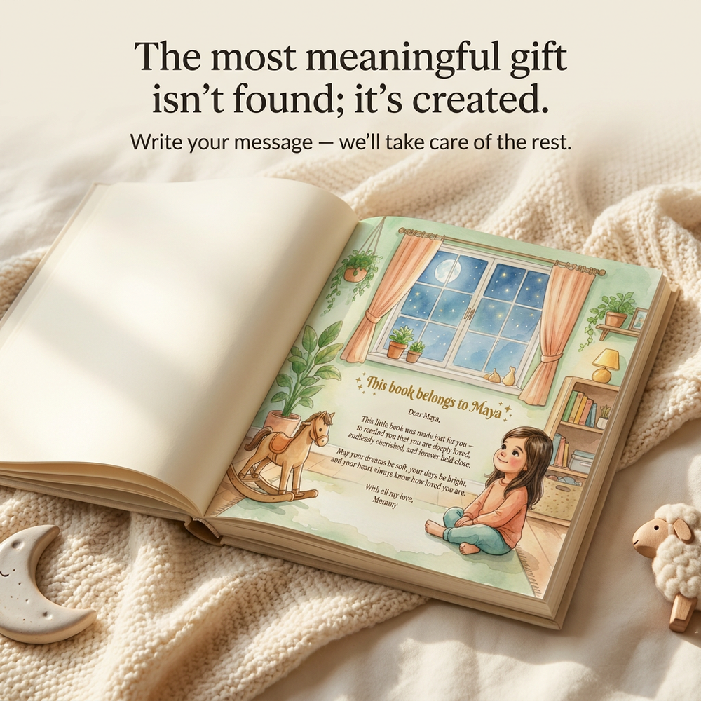 Custom Potty Training Book for Maya, Personalized Toddler Story Gift, Toilet Learning Keepsake — dedication page
