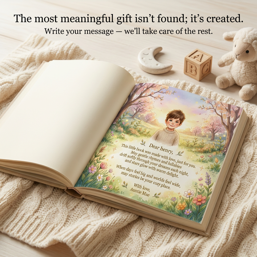 Personalized Graduation Book, Custom Name Keepsake Story, Spring Kindergarten Gift — dedication page