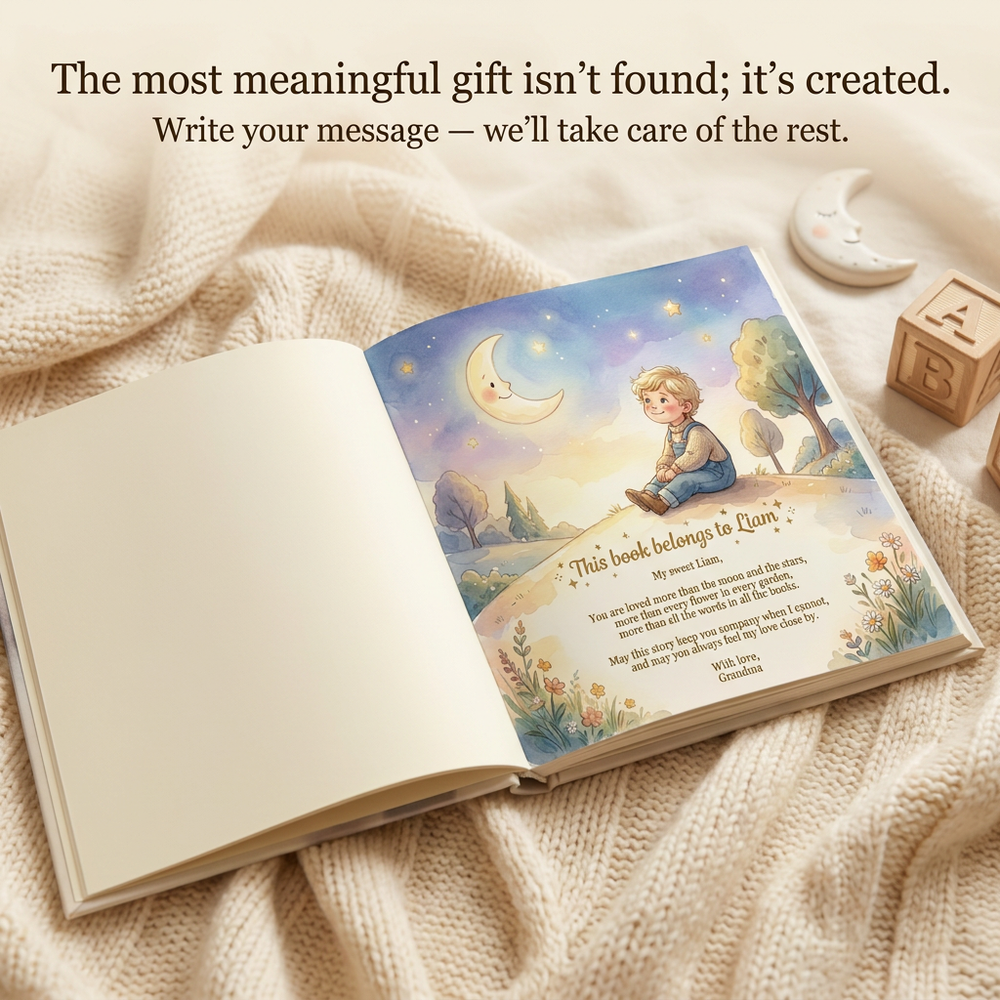 Personalized Dreamscape Adventure Book, Custom Name Story for Kids, Unique Keepsake Gift — dedication page