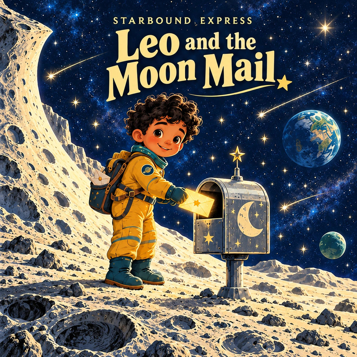 Leo and the Moon Mail — Starbound Express square book cover