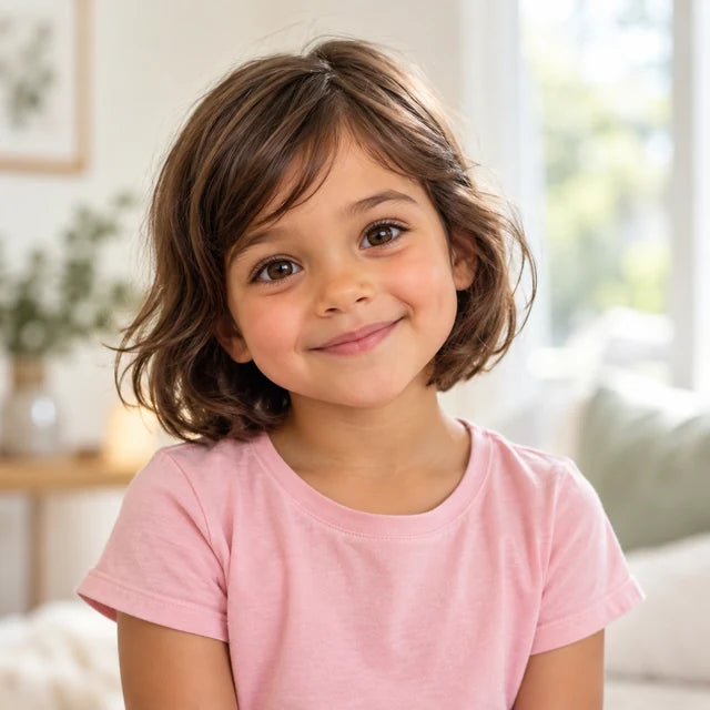 AI-generated portrait for Clara's storybook character