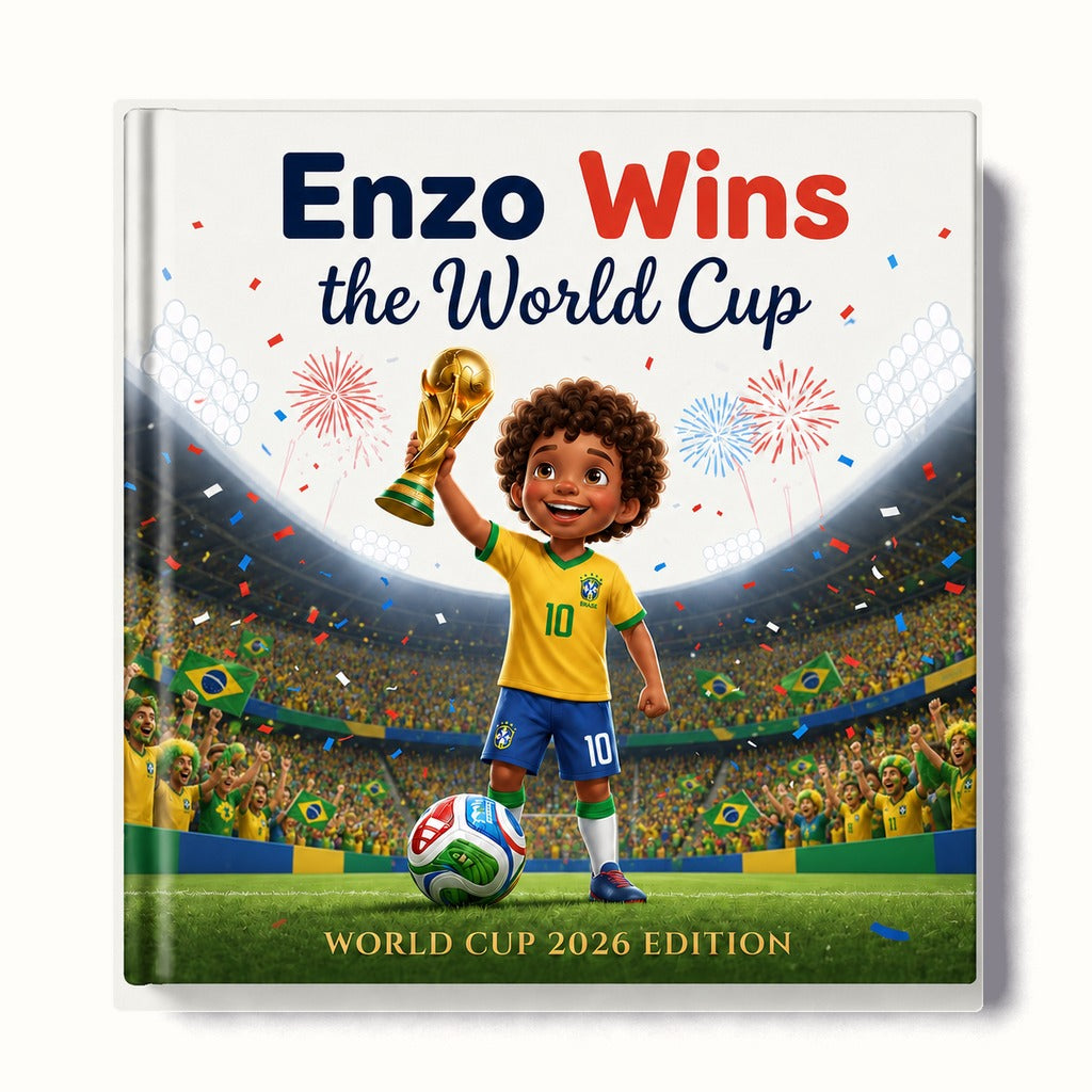 Brazil personalized World Cup book cover