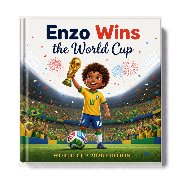 Brazil personalized World Cup book cover