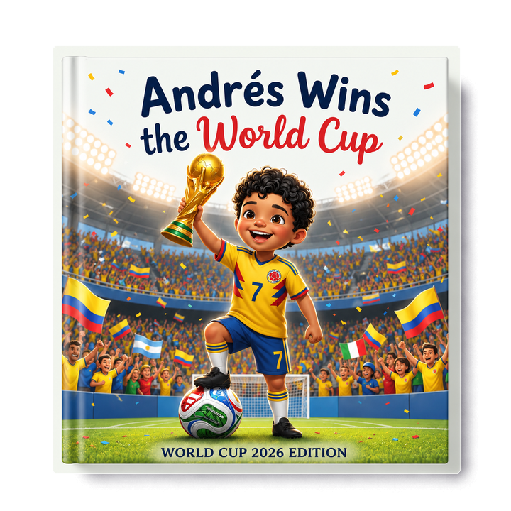 Colombia personalized World Cup book cover