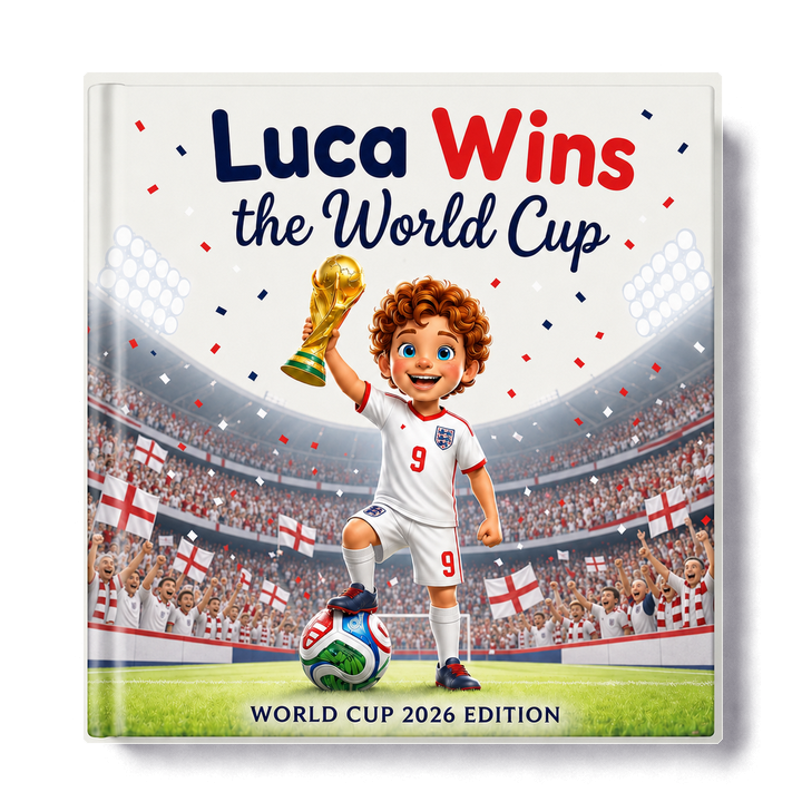 England personalized World Cup book cover