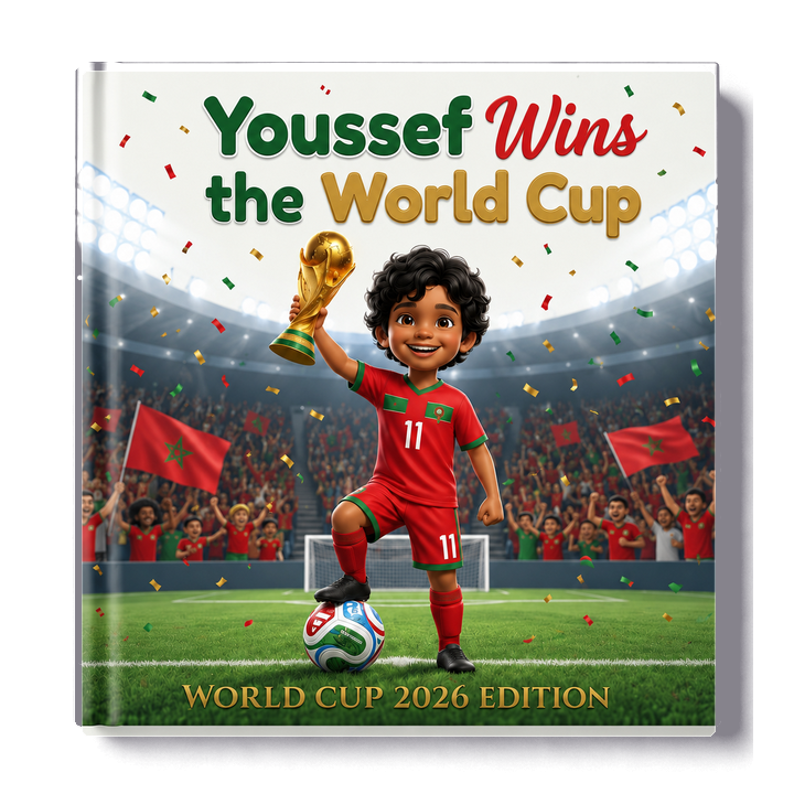 Morocco personalized World Cup book cover