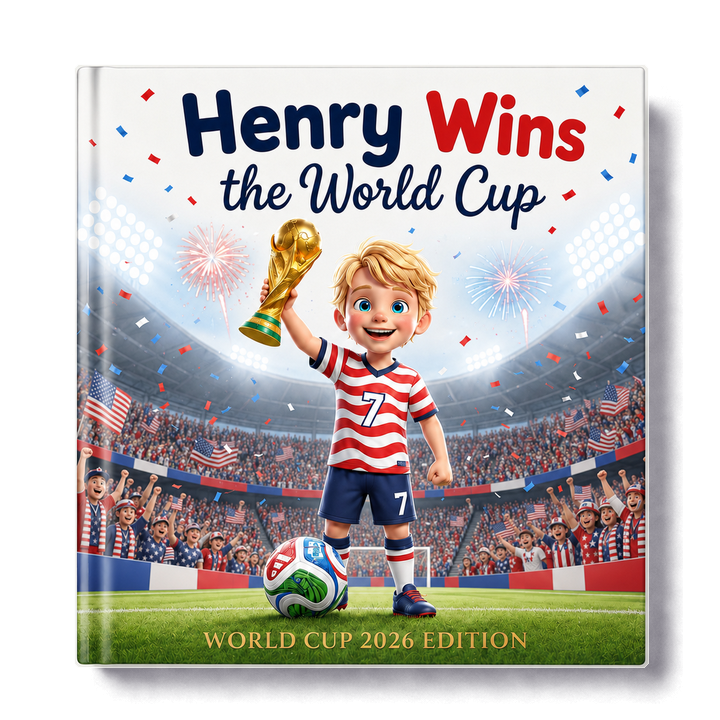 USA personalized World Cup book cover